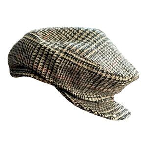 Country Gentlemen vintage newsboy wool houndstooth hat 80’s